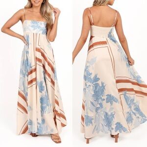 Petal & Pup Blue Floral Maxi Dress
